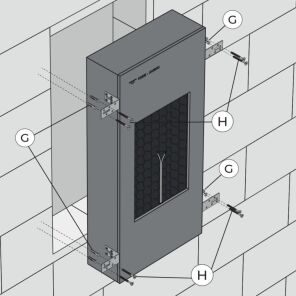 Einbau von Lautsprechern in der Wand